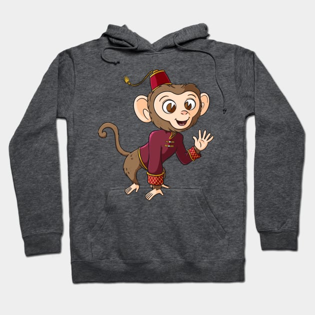 Mystic Monkey Hoodie by jfeldmanart